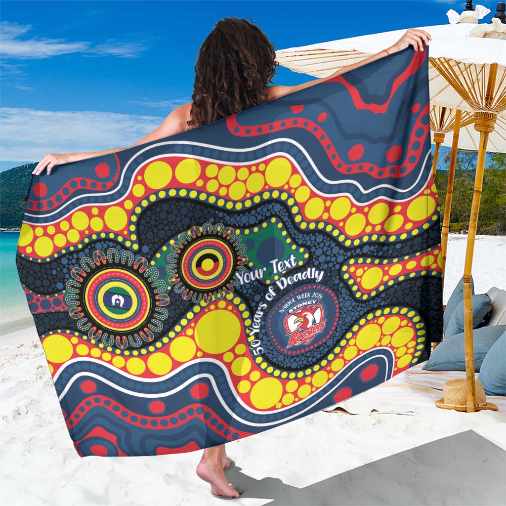 Roosters NAIDOC Week 2026 Personalised Sarong 50 Years of Deadly Aboriginal Art