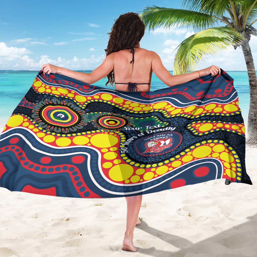 Roosters NAIDOC Week 2026 Personalised Sarong 50 Years of Deadly Aboriginal Art