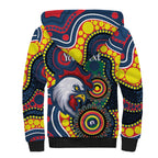 Roosters NAIDOC Week 2026 Personalised Sherpa Hoodie 50 Years of Deadly Aboriginal Art