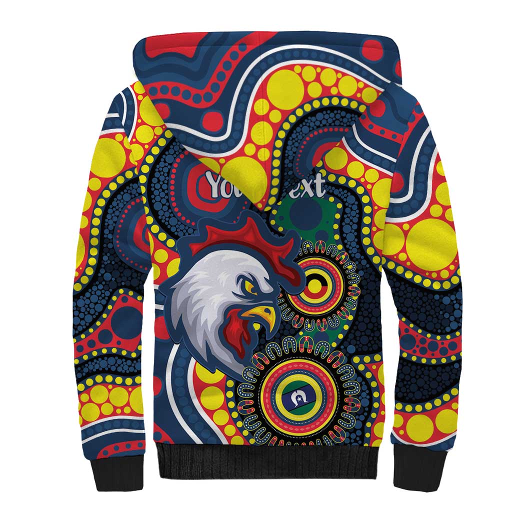 Roosters NAIDOC Week 2026 Personalised Sherpa Hoodie 50 Years of Deadly Aboriginal Art