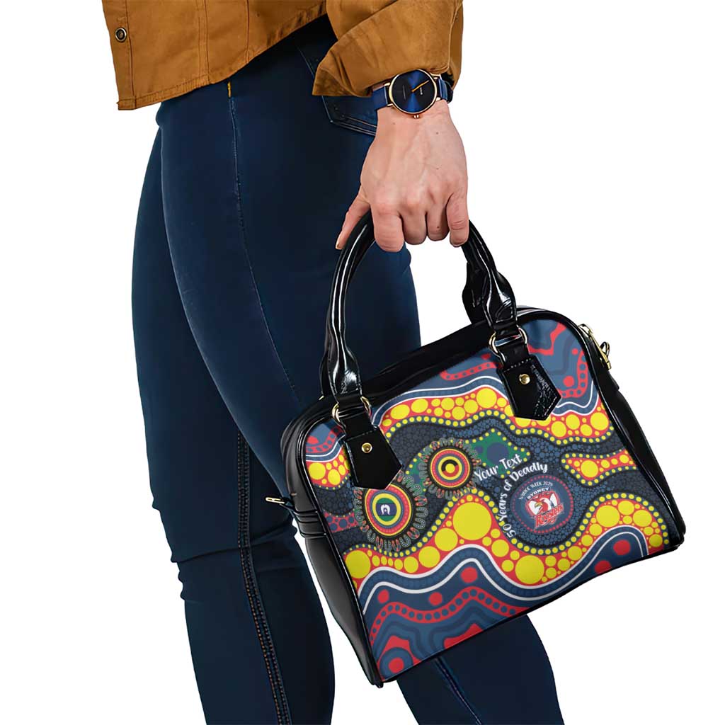 Roosters NAIDOC Week 2026 Personalised Shoulder Handbag 50 Years of Deadly Aboriginal Art