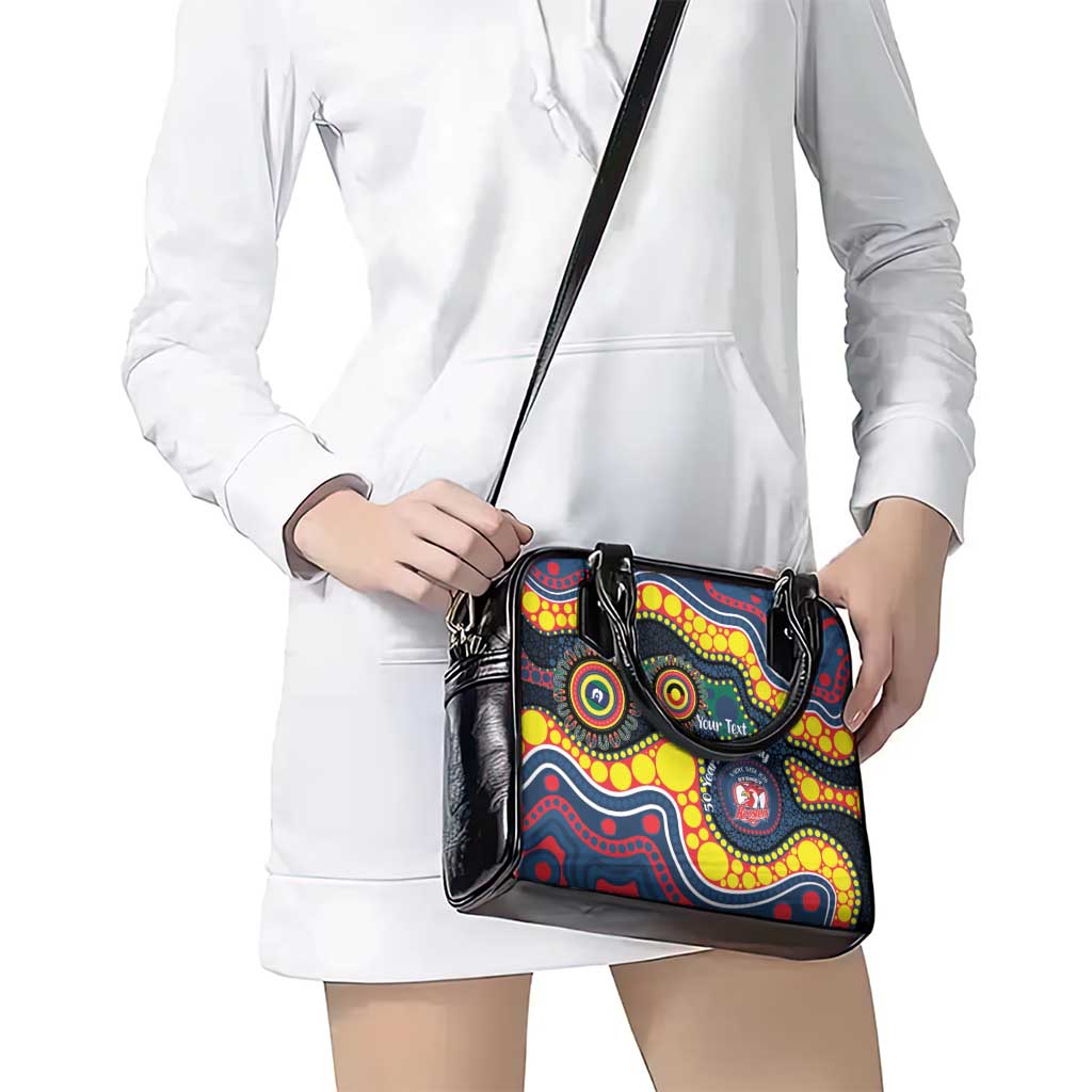 Roosters NAIDOC Week 2026 Personalised Shoulder Handbag 50 Years of Deadly Aboriginal Art