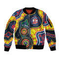 Roosters NAIDOC Week 2026 Personalised Sleeve Zip Bomber Jacket 50 Years of Deadly Aboriginal Art
