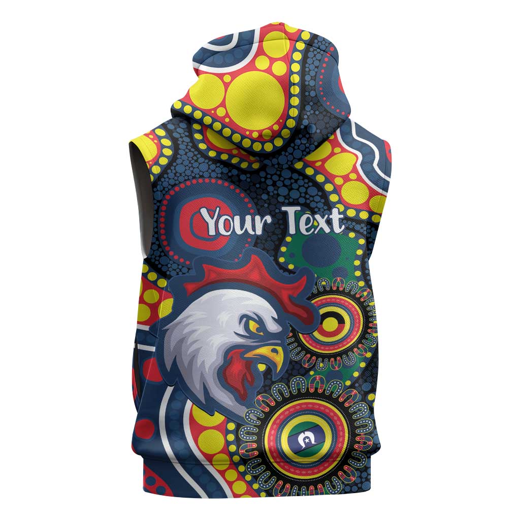 Roosters NAIDOC Week 2026 Personalised Sleeveless Hoodie 50 Years of Deadly Aboriginal Art