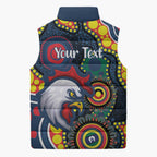 Roosters NAIDOC Week 2026 Personalised Sleeveless Puffer Jacket 50 Years of Deadly Aboriginal Art