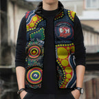 Roosters NAIDOC Week 2026 Personalised Sleeveless Puffer Jacket 50 Years of Deadly Aboriginal Art