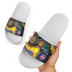 Roosters NAIDOC Week 2026 Personalised Slide Sandals 50 Years of Deadly Aboriginal Art