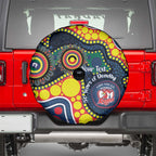 Roosters NAIDOC Week 2026 Personalised Spare Tire Cover 50 Years of Deadly Aboriginal Art