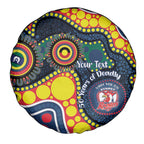Roosters NAIDOC Week 2026 Personalised Spare Tire Cover 50 Years of Deadly Aboriginal Art