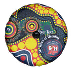 Roosters NAIDOC Week 2026 Personalised Spare Tire Cover 50 Years of Deadly Aboriginal Art