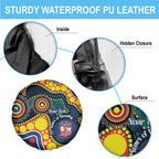 Roosters NAIDOC Week 2026 Personalised Spare Tire Cover 50 Years of Deadly Aboriginal Art