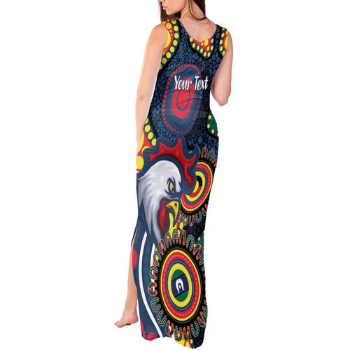 Roosters NAIDOC Week 2026 Personalised Tank Maxi Dress 50 Years of Deadly Aboriginal Art