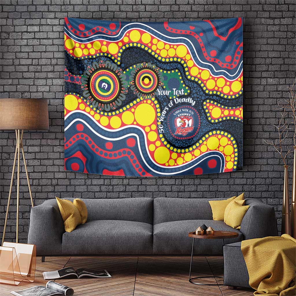 Roosters NAIDOC Week 2026 Personalised Tapestry 50 Years of Deadly Aboriginal Art
