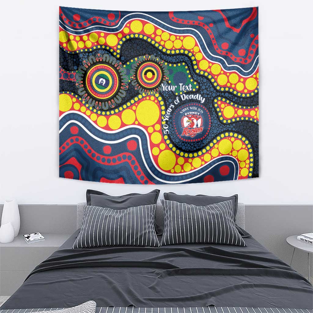 Roosters NAIDOC Week 2026 Personalised Tapestry 50 Years of Deadly Aboriginal Art
