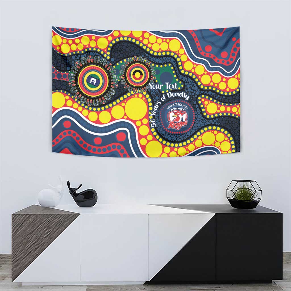 Roosters NAIDOC Week 2026 Personalised Tapestry 50 Years of Deadly Aboriginal Art