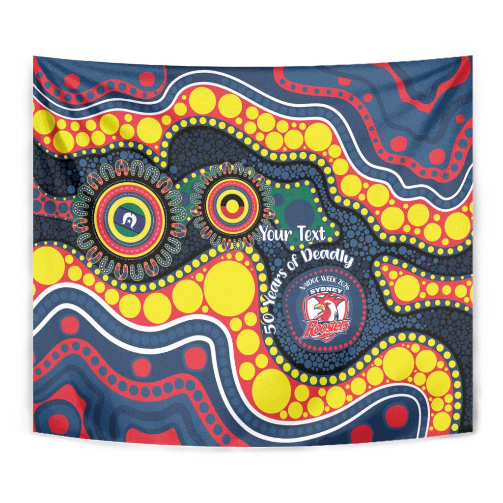 Roosters NAIDOC Week 2026 Personalised Tapestry 50 Years of Deadly Aboriginal Art