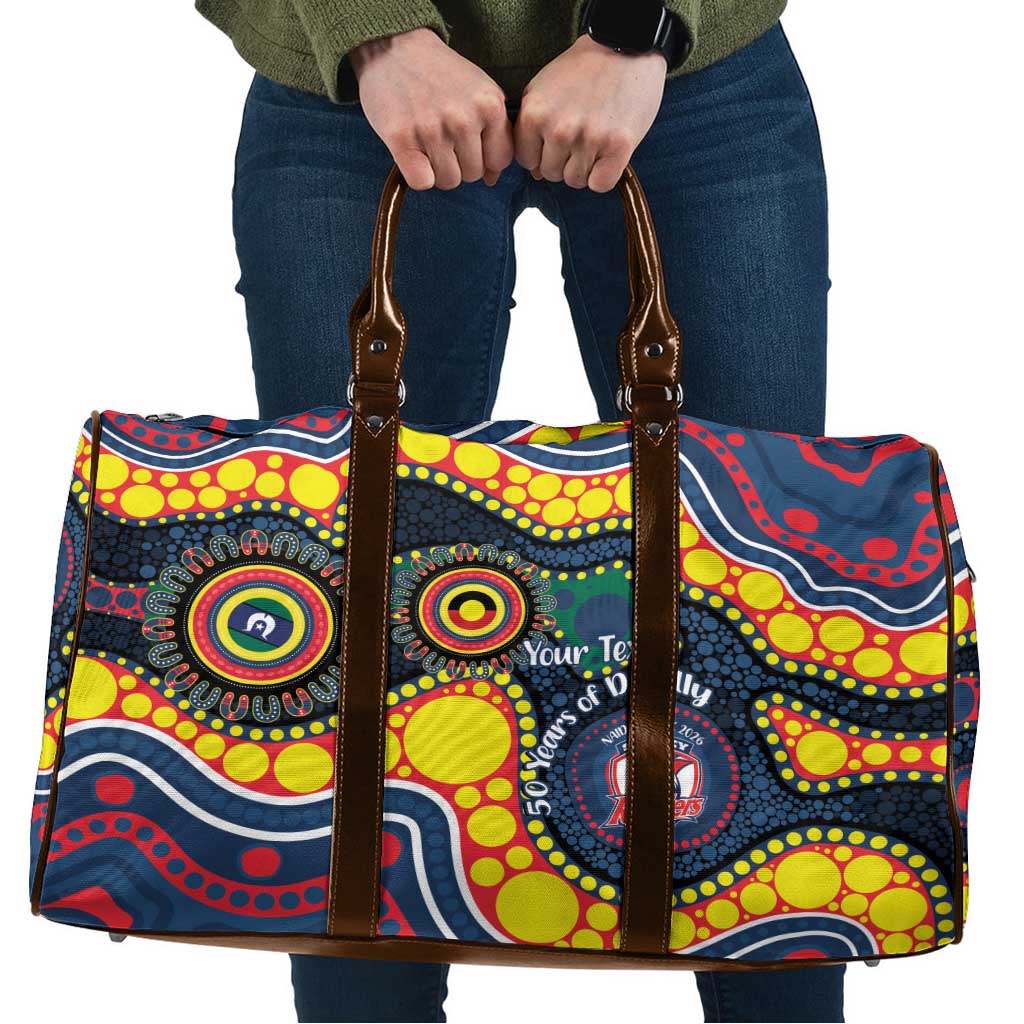 Roosters NAIDOC Week 2026 Personalised Travel Bag 50 Years of Deadly Aboriginal Art