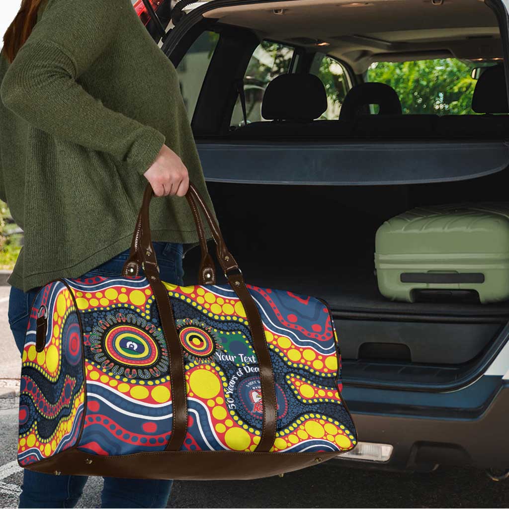 Roosters NAIDOC Week 2026 Personalised Travel Bag 50 Years of Deadly Aboriginal Art