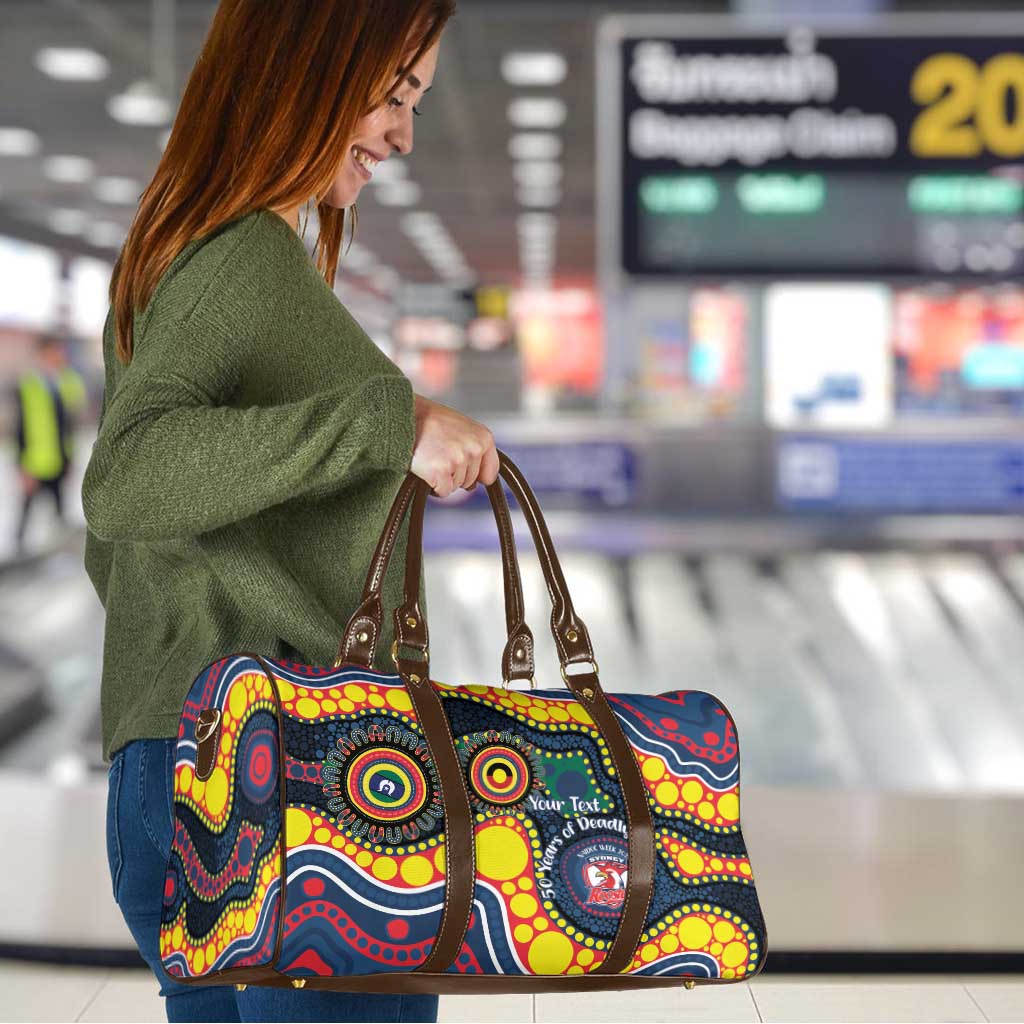 Roosters NAIDOC Week 2026 Personalised Travel Bag 50 Years of Deadly Aboriginal Art