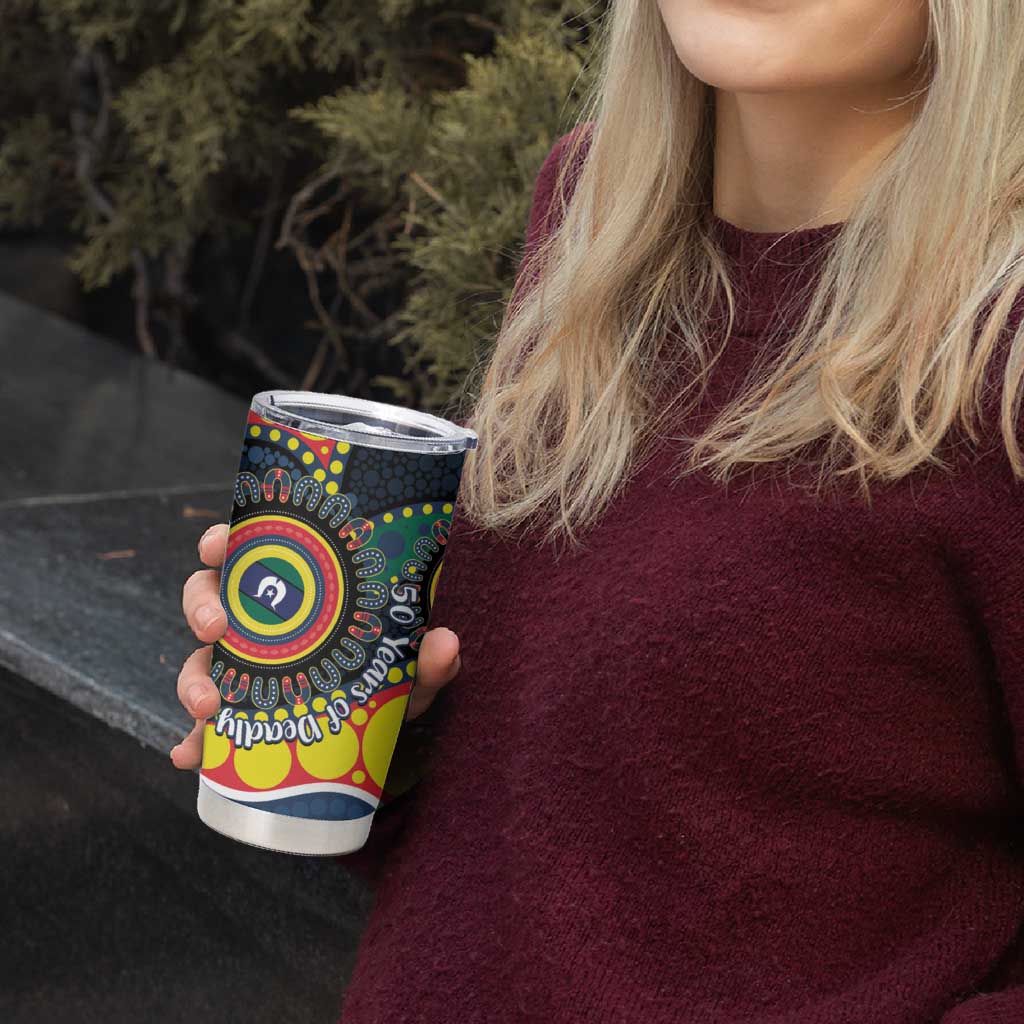 Roosters NAIDOC Week 2026 Personalised Tumbler Cup 50 Years of Deadly Aboriginal Art