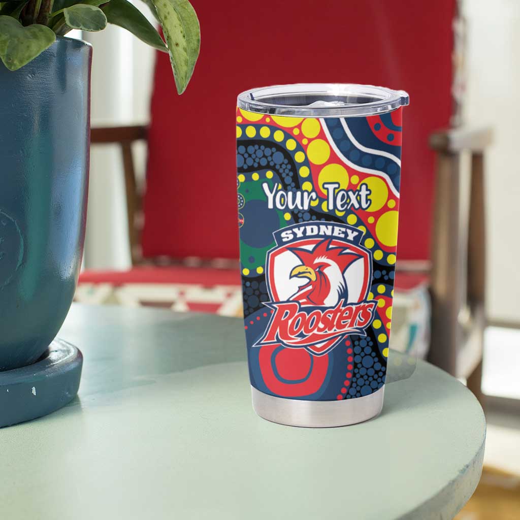 Roosters NAIDOC Week 2026 Personalised Tumbler Cup 50 Years of Deadly Aboriginal Art