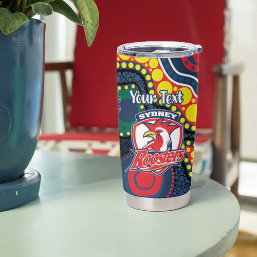 Roosters NAIDOC Week 2026 Personalised Tumbler Cup 50 Years of Deadly Aboriginal Art