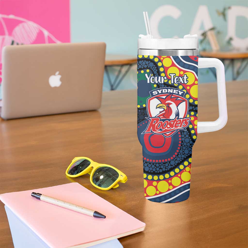 Roosters NAIDOC Week 2026 Personalised Tumbler With Handle 50 Years of Deadly Aboriginal Art