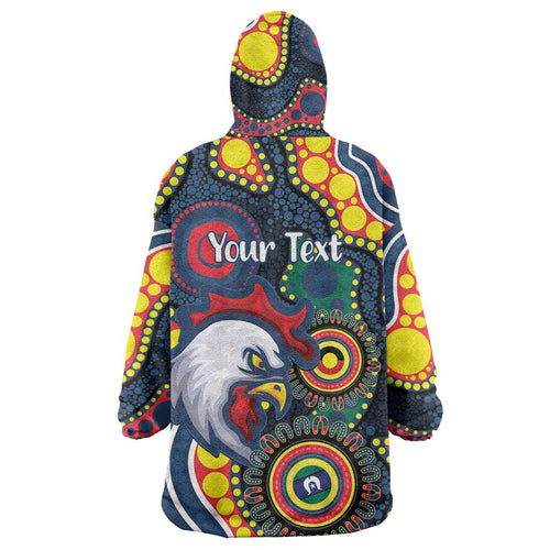 Roosters NAIDOC Week 2026 Personalised Wearable Blanket Hoodie 50 Years of Deadly Aboriginal Art