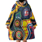 Roosters NAIDOC Week 2026 Personalised Wearable Blanket Hoodie 50 Years of Deadly Aboriginal Art