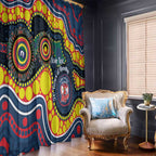 Roosters NAIDOC Week 2026 Personalised Window Curtain 50 Years of Deadly Aboriginal Art
