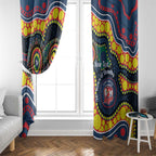 Roosters NAIDOC Week 2026 Personalised Window Curtain 50 Years of Deadly Aboriginal Art