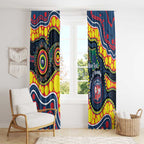 Roosters NAIDOC Week 2026 Personalised Window Curtain 50 Years of Deadly Aboriginal Art