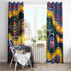 Roosters NAIDOC Week 2026 Personalised Window Curtain 50 Years of Deadly Aboriginal Art