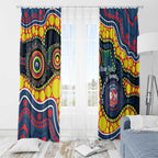 Roosters NAIDOC Week 2026 Personalised Window Curtain 50 Years of Deadly Aboriginal Art
