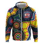 Roosters NAIDOC Week 2026 Personalised Zip Hoodie 50 Years of Deadly Aboriginal Art