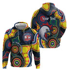 Roosters NAIDOC Week 2026 Personalised Zip Hoodie 50 Years of Deadly Aboriginal Art