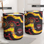 Essendon Bombers NAIDOC Week 2026 Personalised Laundry Basket 50 Years of Deadly Aboriginal Art