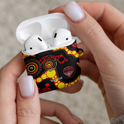 Essendon Bombers NAIDOC Week 2026 Personalised AirPods Case 50 Years of Deadly Aboriginal Art