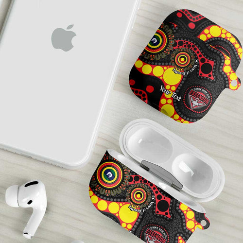 Essendon Bombers NAIDOC Week 2026 Personalised AirPods Case 50 Years of Deadly Aboriginal Art