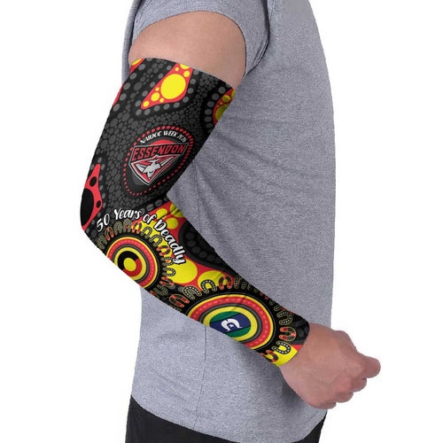 Essendon Bombers NAIDOC Week 2026 Personalised Arm Sleeves 50 Years of Deadly Aboriginal Art
