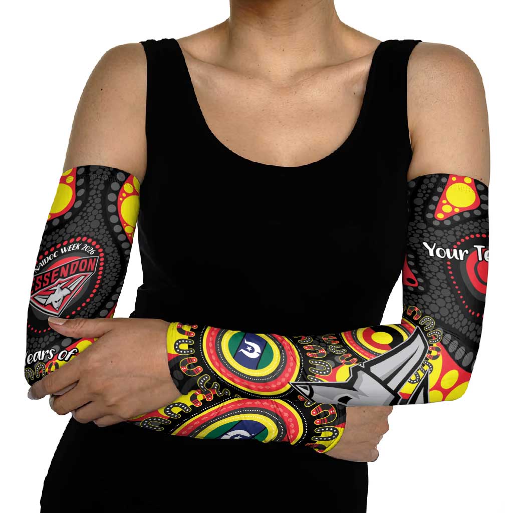 Essendon Bombers NAIDOC Week 2026 Personalised Arm Sleeves 50 Years of Deadly Aboriginal Art