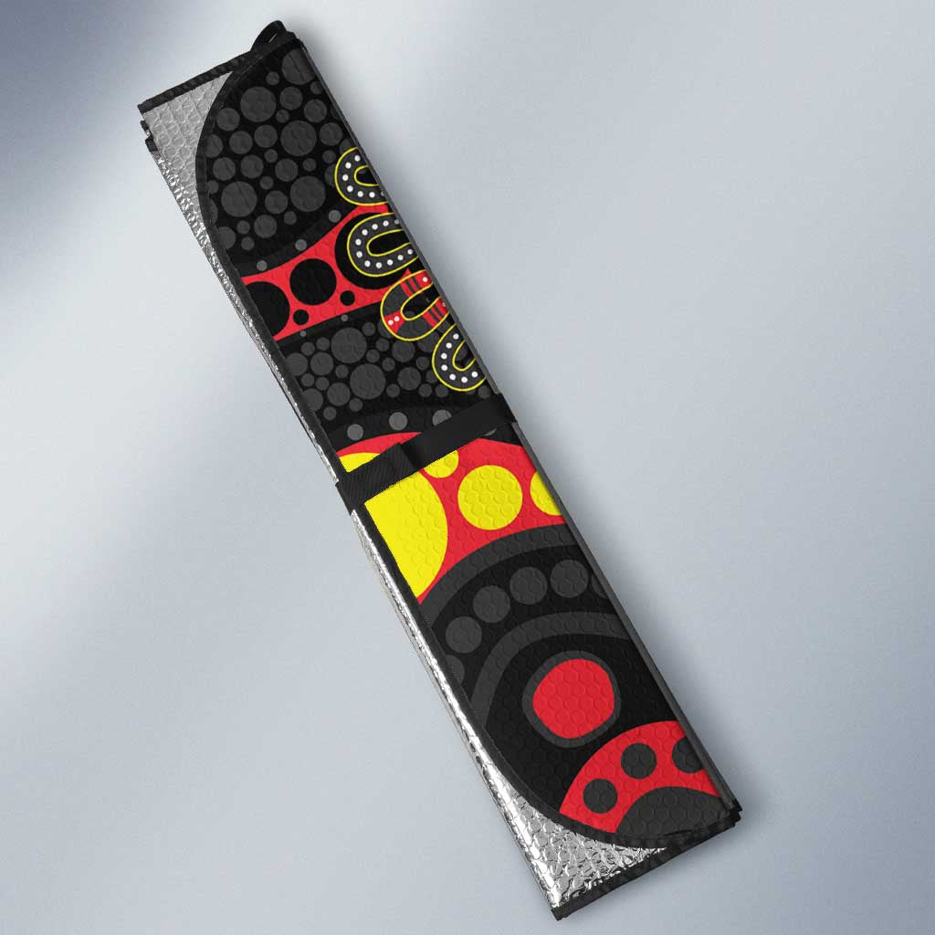 Essendon Bombers NAIDOC Week 2026 Personalised Auto Sun Shade 50 Years of Deadly Aboriginal Art