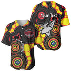 Essendon Bombers NAIDOC Week 2026 Personalised Baseball Jersey 50 Years of Deadly Aboriginal Art