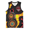 Essendon Bombers NAIDOC Week 2026 Personalised Basketball Jersey 50 Years of Deadly Aboriginal Art
