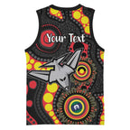 Essendon Bombers NAIDOC Week 2026 Personalised Basketball Jersey 50 Years of Deadly Aboriginal Art