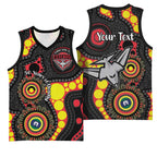 Essendon Bombers NAIDOC Week 2026 Personalised Basketball Jersey 50 Years of Deadly Aboriginal Art