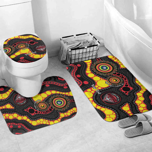 Essendon Bombers NAIDOC Week 2026 Personalised Bathroom Set 50 Years of Deadly Aboriginal Art