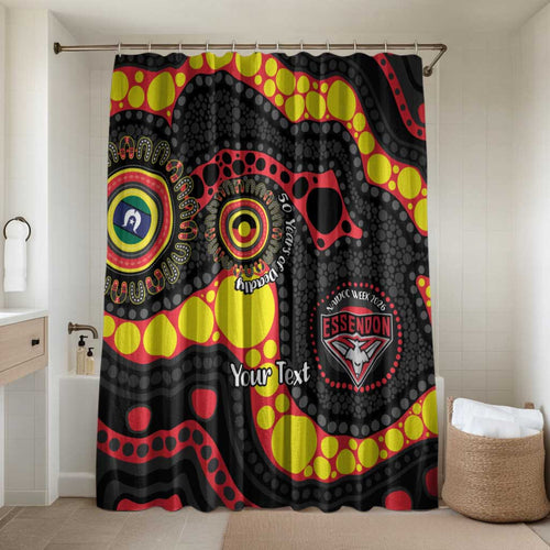 Essendon Bombers NAIDOC Week 2026 Personalised Bathroom Set 50 Years of Deadly Aboriginal Art