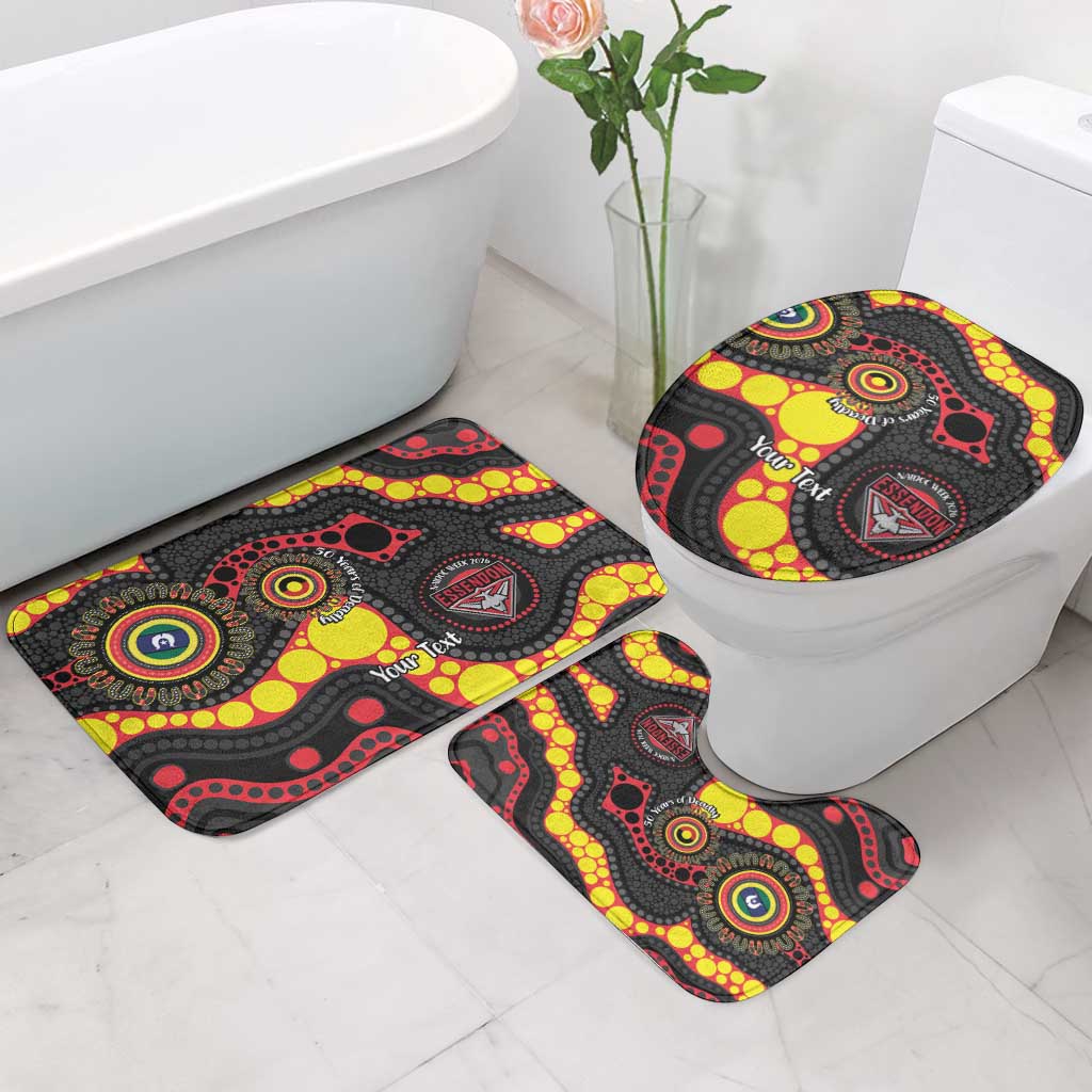 Essendon Bombers NAIDOC Week 2026 Personalised Bathroom Set 50 Years of Deadly Aboriginal Art