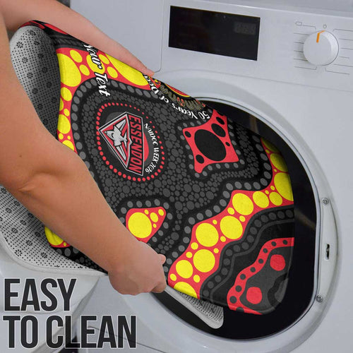 Essendon Bombers NAIDOC Week 2026 Personalised Bathroom Set 50 Years of Deadly Aboriginal Art
